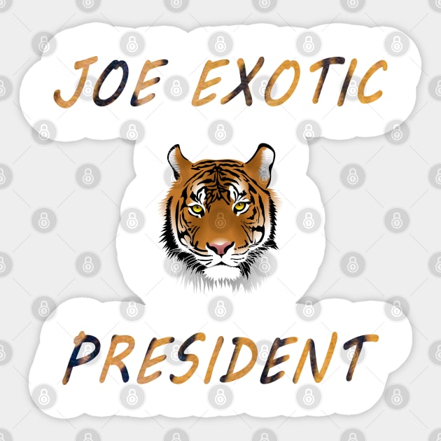 joe exotic Tiger Sticker by Halmoswi